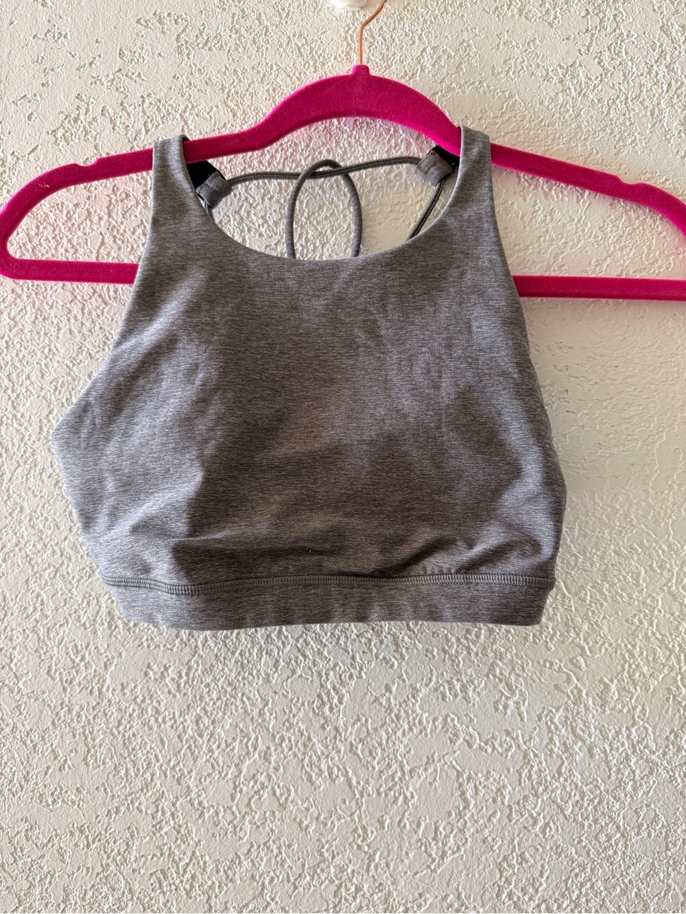 LULULEMON Trinity Bra II‎ Athletic Heathered Grey Sports Bra Women’s Size 4